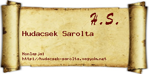 Hudacsek Sarolta névjegykártya